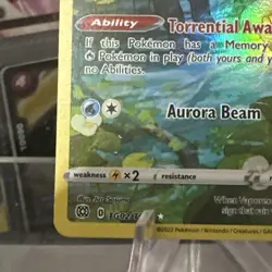 Vaporeon TG02/TG30 Ultra Rare Pokemon SWSH09: Brilliant Stars Trainer Gallery - Image 5