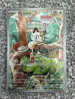 Meowth 106/95 Pokemon TCG Phantasmal Flames Illustration Rare - Image 1
