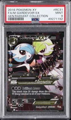 2016 POKEMON XY GENERATIONS RADIANT COLL #RC31 FULL ART/M GARDEVOIR EX PSA 9 - Image 1