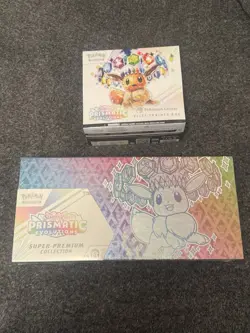 pokemon center prismatic evolutions etb & Prismatic Super Premium Collection - Image 1