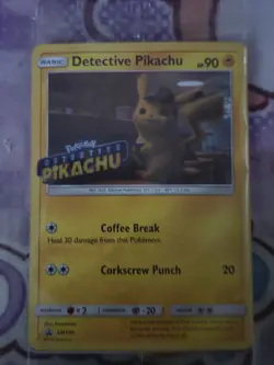 Pokemon TCG Detective Pikachu SM190 Stamped Holo Movie DVD Promo, Sealed - Image 1