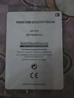 Pokemon TCG Detective Pikachu SM190 Stamped Holo Movie DVD Promo, Sealed - Image 2