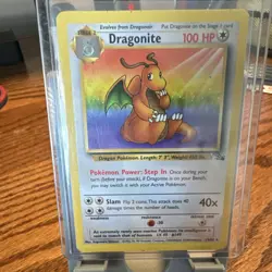 Pokemon Dragonite Fossil Rare 19/62 Unlimited 1999 Wizards of the Coast - Image 1