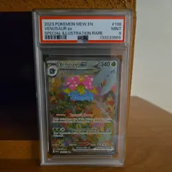 2023 POKEMON MEW EN-151 SPECIAL ILLUSTRATION RARE #198 VENUSAUR EX PSA 9 - Image 1