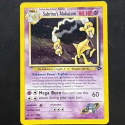 Pokemon Vintage Holo Sabrina's Alakazam 16/132 Gym Challenge Wotc - Image 1
