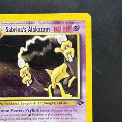 Pokemon Vintage Holo Sabrina's Alakazam 16/132 Gym Challenge Wotc - Image 3