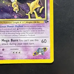 Pokemon Vintage Holo Sabrina's Alakazam 16/132 Gym Challenge Wotc - Image 4