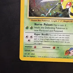 Pokemon Vintage Koga's Beedrill Gym Challenge Unlimited Holo Rare Wotc - Image 5