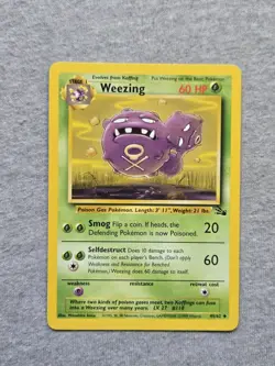Weezing 45/62 Fossil Regular WOTC Vintage Pokemon TCG - Image 1