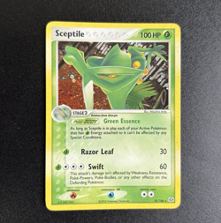 Carta Pokemon Sceptile EM 10 Rara Holo EX Emerald EN Excellent Vintage 2005 - Image 1