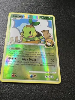Pokemon TGC 2009 Platinum Rising Rivals Turtwig GL 85/111 Reverse Holo Card NM!! - Image 2