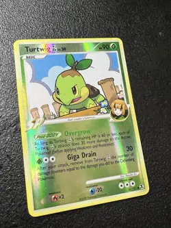 Pokemon TGC 2009 Platinum Rising Rivals Turtwig GL 85/111 Reverse Holo Card NM!! - Image 3