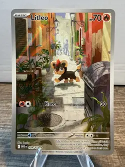 Pokemon TCG Mega Evolution Litleo 139/132 Illustration Rare NM English - Image 1