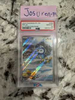 Pokemon TCG Piplup 098/094 Phantasmal Flames Illustration Rare Holo PSA 10 70 HP - Image 3