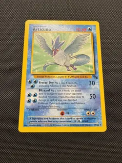 Pokemon TCG Articuno 17/62 Fossil Set Rare Near Mint 1999 WoTC Unlimited - Image 2