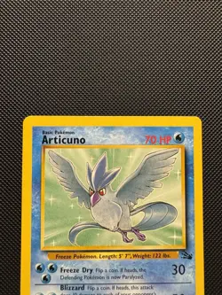 Pokemon TCG Articuno 17/62 Fossil Set Rare Near Mint 1999 WoTC Unlimited - Image 3