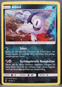 Absol 81/145 Stunde Der Wachter Holo Pokemon Pokemon Karte Deutsch Near Mint - Image 1