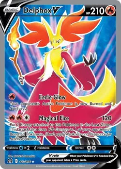 Holofoil - Delphox V (Full Art) - 173/196 - SWSH11: Lost Origin - NM - Image 1
