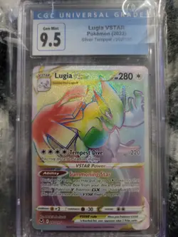 2022 Pokemon Sword & Shield Silver Tempest Secret Lugia VSTAR 202/195 CGC 9.5... - Image 1