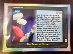 2000 Topps Pokemon TV Animation Gengar #EP22 The Tower of Terror Holo Foil #ML - Image 2