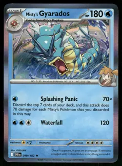 2025 Scarlet & Violet Series - Destined Rivals Misty's Gyarados Rare #49 - Image 1
