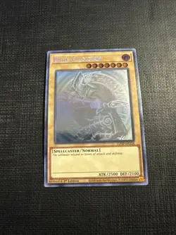 Yugioh! Dark Magician GFTP-EN128 Ghost Rare 1st Edition NM PRINTMARK DMG - Image 1