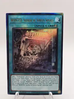 Yugioh WANTED: Seeker of Sinful Spoils (PUR) RA03-EN074 Quarter Century Bonanza - Image 1