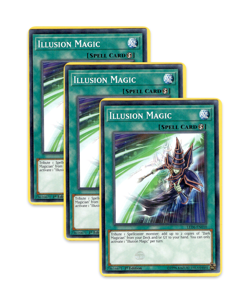 Yugioh! Illusion Magic LED6-EN010 (C) 1st Ed 3x “Dark Magician Support” - Image 1