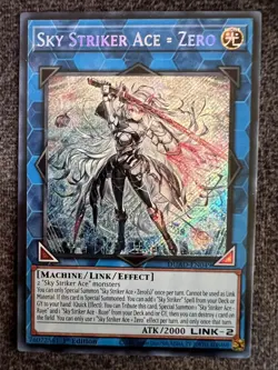Yugioh Sky Striker Ace = Zero DUAD-EN049 Secret Rare 1st Edition NM - Image 1
