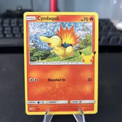 Pokemon Card Cyndaquil 10/25 McDonalds 25th Anniversary Holo NM - Image 1