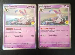 SYLVEON 040/131 (x2), HOLO, POKEMON DAY 2025 STAMPED PROMO, POKEMON CARDS (NM) - Image 1