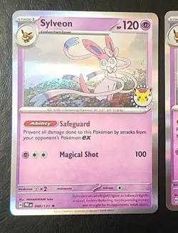 SYLVEON 040/131 (x2), HOLO, POKEMON DAY 2025 STAMPED PROMO, POKEMON CARDS (NM) - Image 3