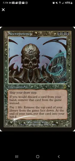 MTG FOIL Necropotence – Deckmasters Magic Card # 7 - Image 1