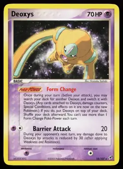 Deoxys (Defense Forme) 18/107 Rare Deoxys Pokemon Card - Image 1