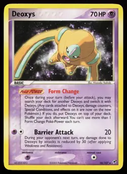 Deoxys (Defense Forme) 18/107 Rare Deoxys Pokemon Card - Image 1