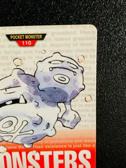 Weezing 110 Pokemon Card Carddass Japanese Red Bandai 1996 Very Rare Japan F/S - Image 3