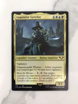 Inquisitor Greyfax Foil MTG Magic the Gathering Card NM Near Mint Warhammer 40K - Image 1