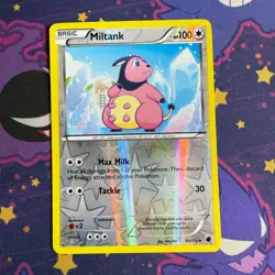 REVERSE HOLO Miltank 93/116 LP / NM - Plasma Freeze Pokemon Card - Image 1