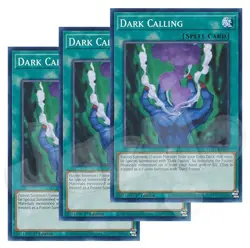Yugioh - Dark Calling x 3 - 1st Edition NM - Plus Free Holo Card - Image 1