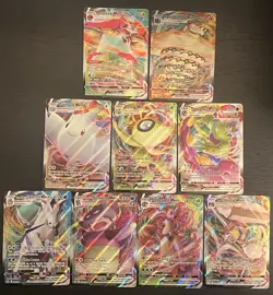 Pokemon VMAX Lot 9 Cards Calyrex Celebi Melmetal Togekiss Ultra Rare NM - Image 1