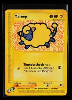 Mareep 119/165 Common Expedition Non Holo Pokemon Card - Image 1