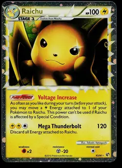 Pokemon Card - Raichu (Prime) Undaunted 83/90 Ultra Rare - Image 1