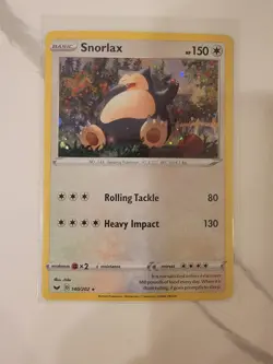 NM! Pokemon card TCG Snorlax Sword & Shield - 140/202 COSMOS HOLO Rare NM/M! - Image 1