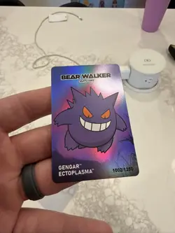 Pokemon Center x Bear Walker Gengar Skateboard Card: 1002/1250 - MINT - Image 3