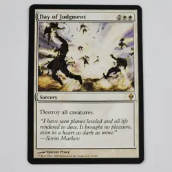 MTG Day of Judgment NM Zendikar Rare Magic The Gathering Card White Board Wipe - Image 1