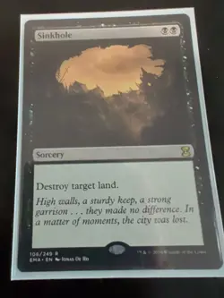 Sinkhole Eternal Masters 106 Magic the Gathering Near Mint - Image 1