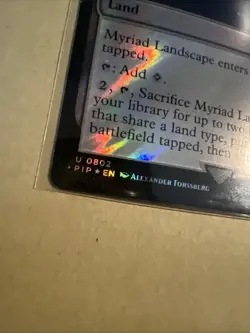 MTG Myriad Landscape PIP 0802 U NM SURGE FOIL - Image 3