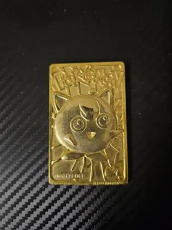Jigglypuff 1999 Pokemon 23K Gold Plated Burger King Nintendo Trading Card - Image 1