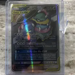 Pokemon Muk & Alolan Muk GX TAG TEAM Ultra Rare Holo Sm-Unbroken Bonds - Image 1
