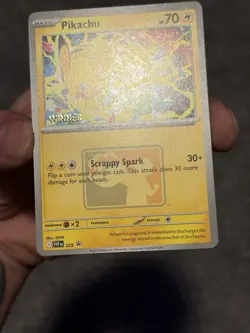 Pikachu Winner Promo 2025 World Championships SVP EN 225 Pokemon Worlds NEW - Image 4